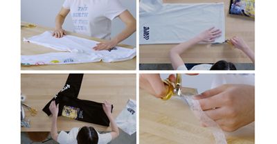 steps on how to cut tshirt 4 pictures