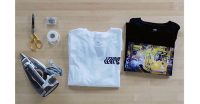 TSHIRT LAYDOWN WITH SUPPLIES