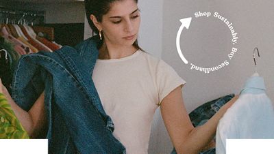 Liana Satenstein going through her closet