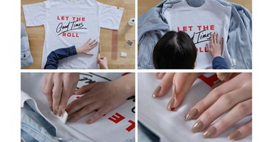 steps on customizing denim jacket with tshirt