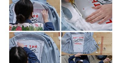 tshirt on custom jacket