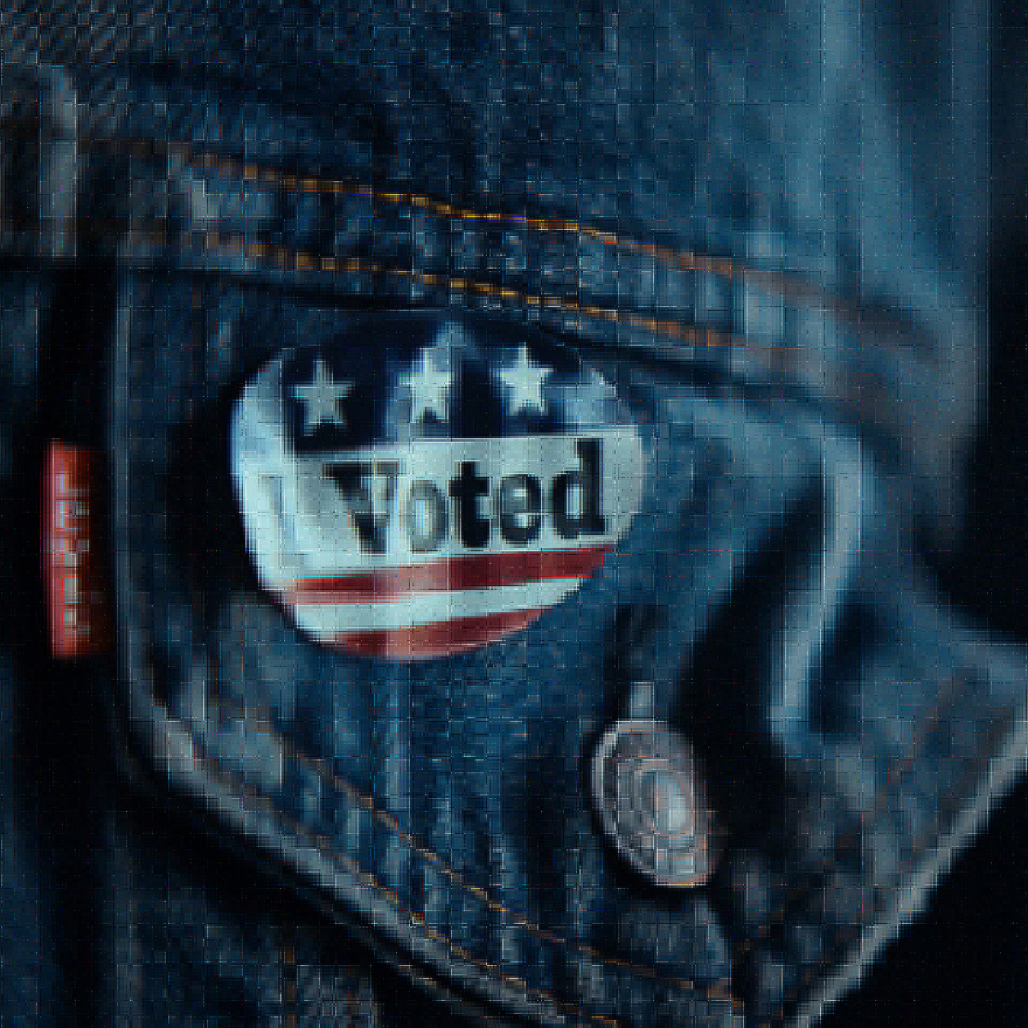 voted sticker on jacket