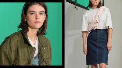 How to style denim skirts for summer.