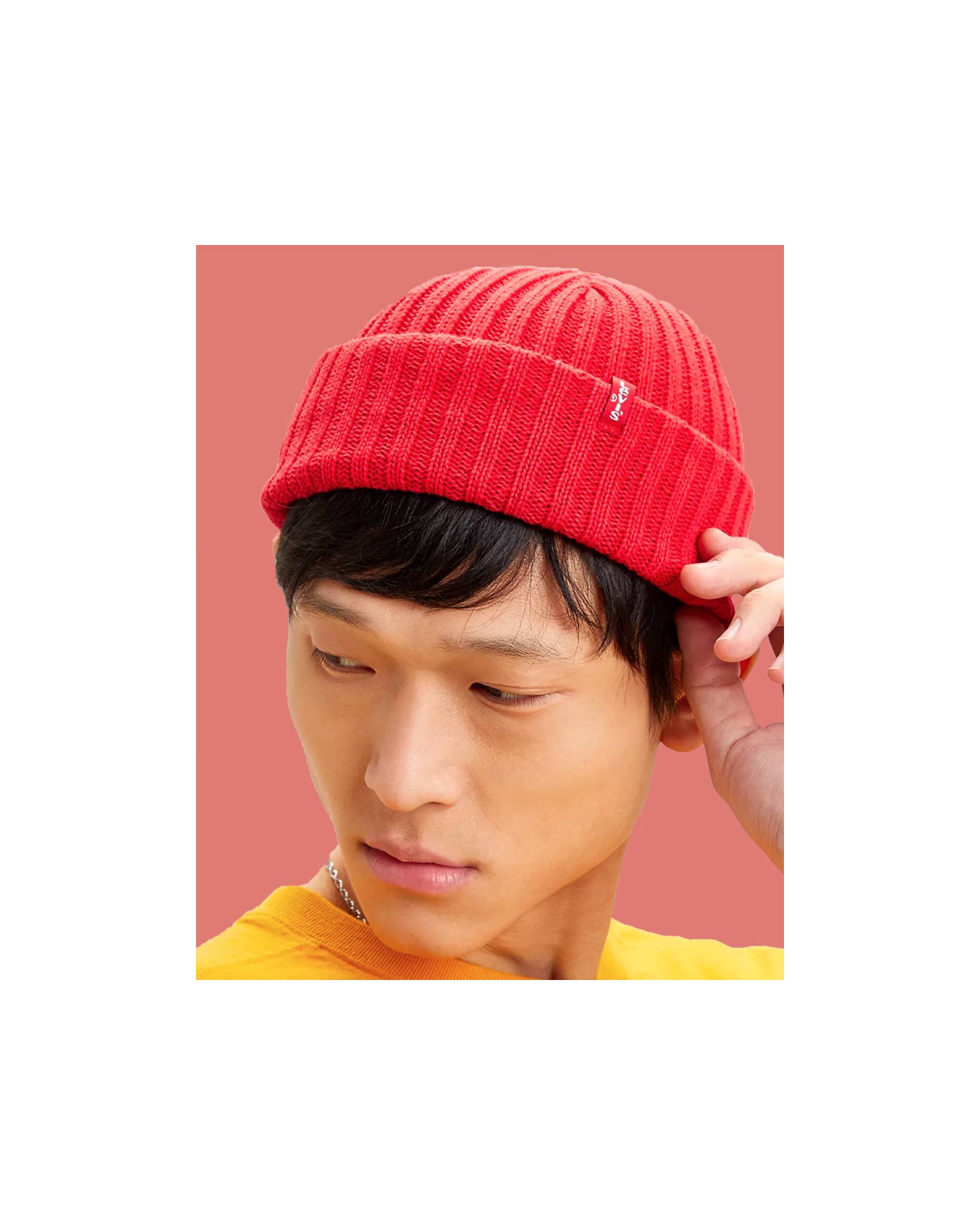 Red Levi's® beanie`