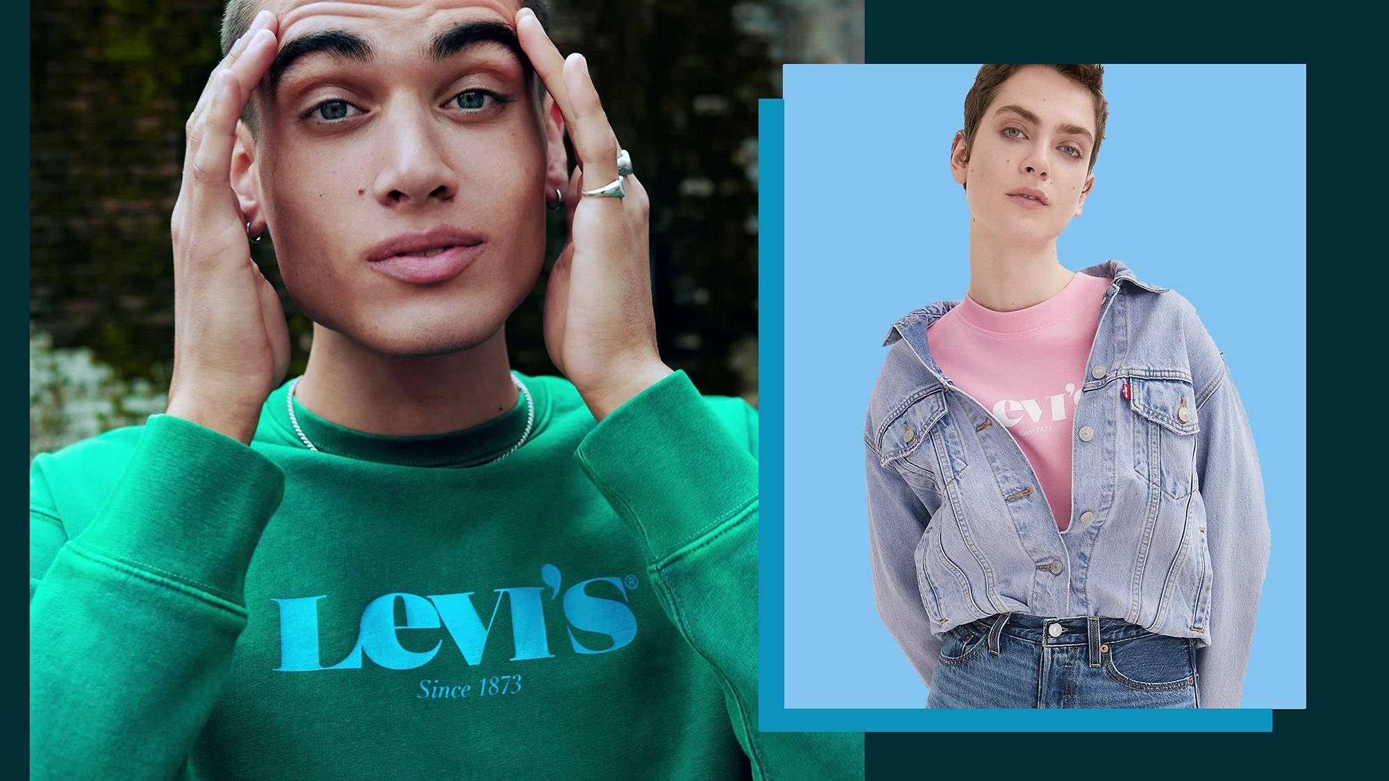 Young men and women wearing Levi's® Clothes