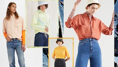 People wearing Levi's® denim outfit