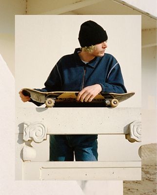 Valentin Bauer wearing Levi's® Skate pieces