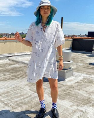 woman in dress