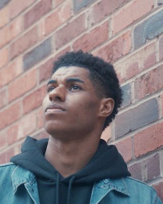 A portrait shot of Marcus Rashford