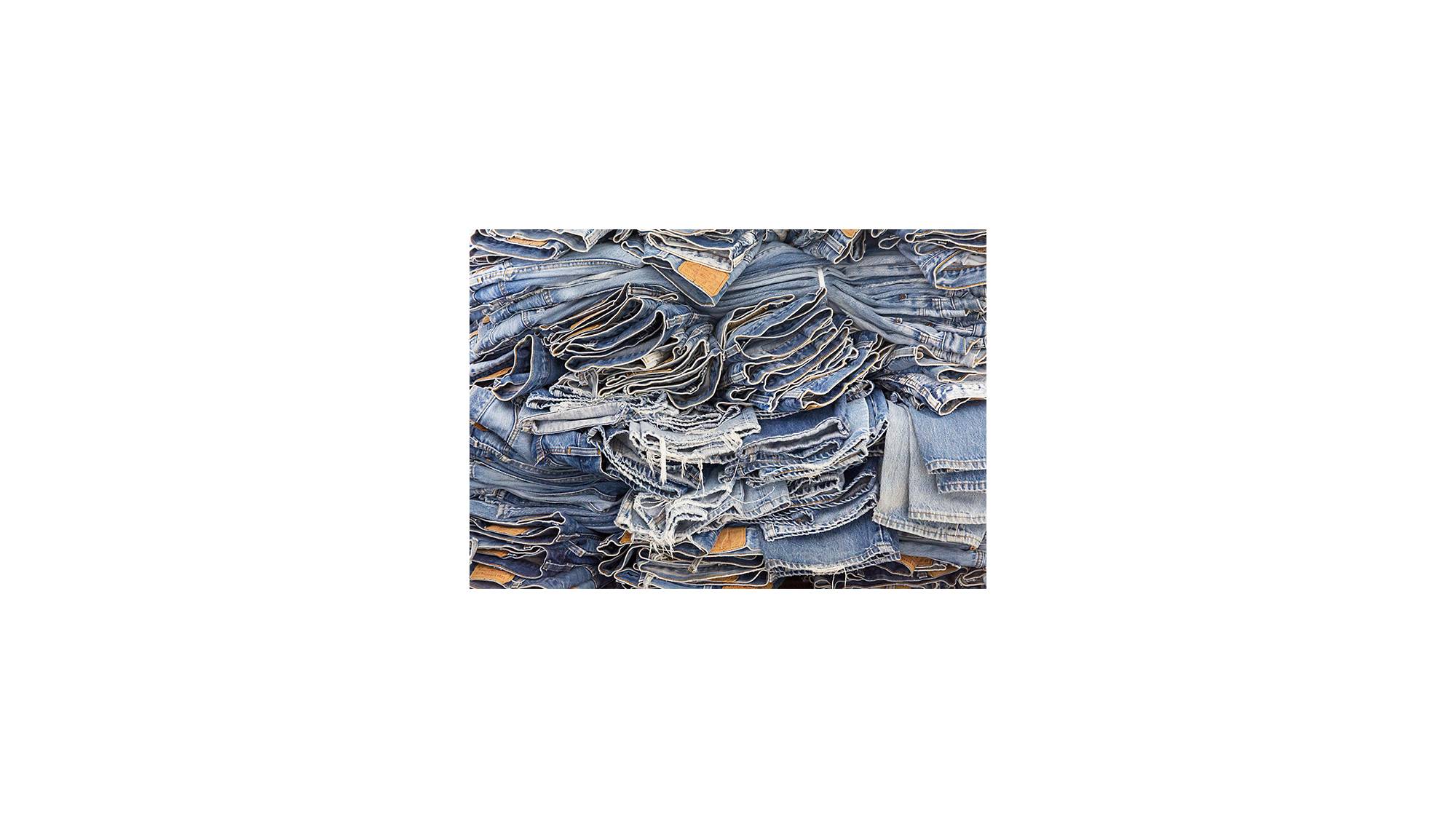 A pile of Levi jeans