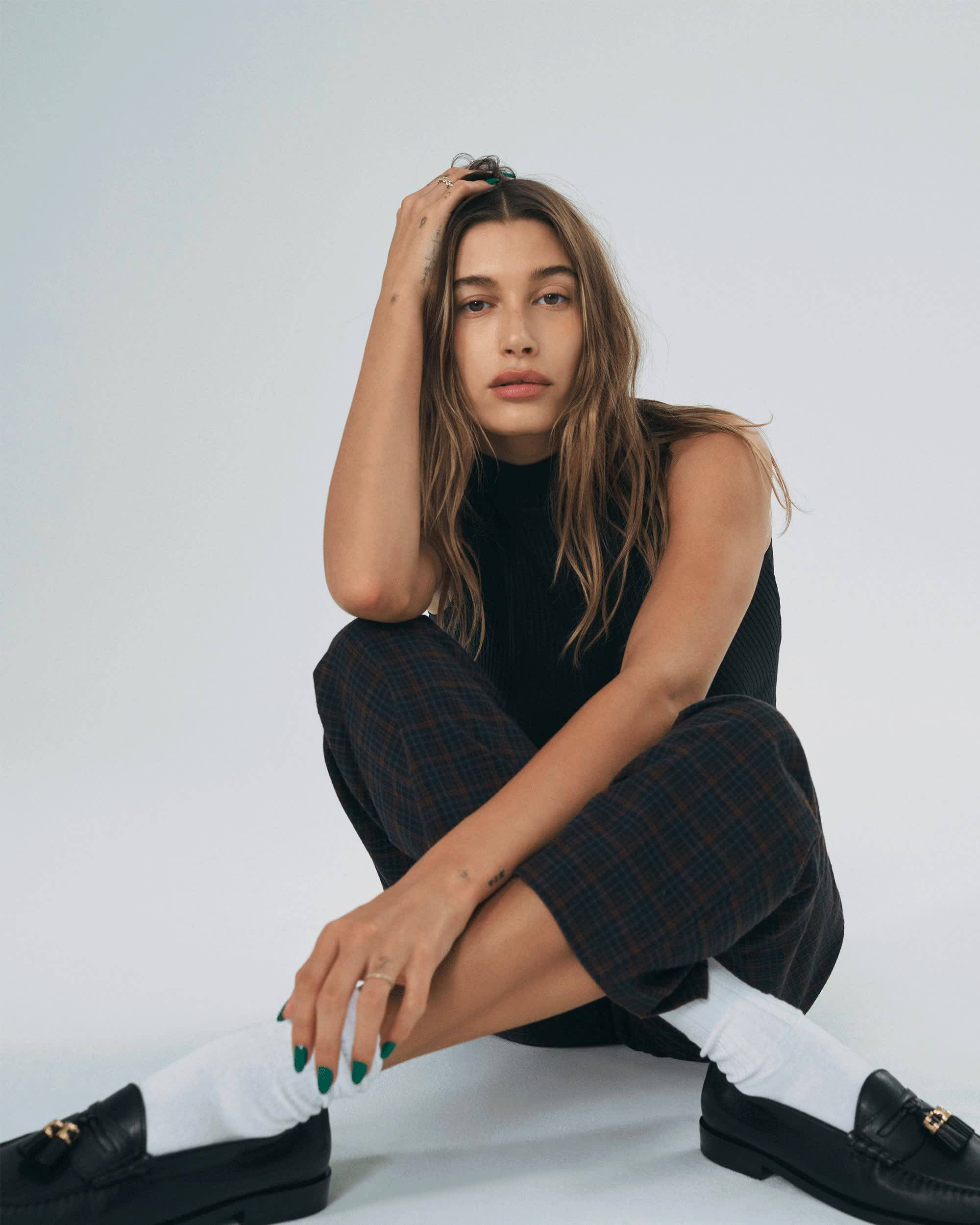Hailey Bieber's Latest Dress-and-Sneakers Combo Is Her Best Yet