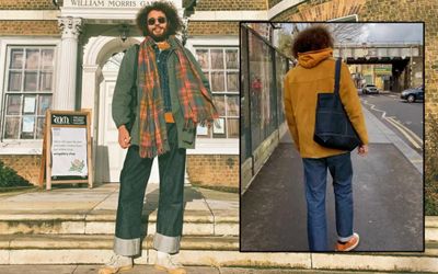 Photos of Mark Rhodes out and about in London, England.