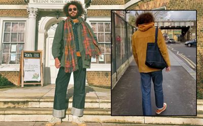 Photos of Mark Rhodes out and about in London, England.