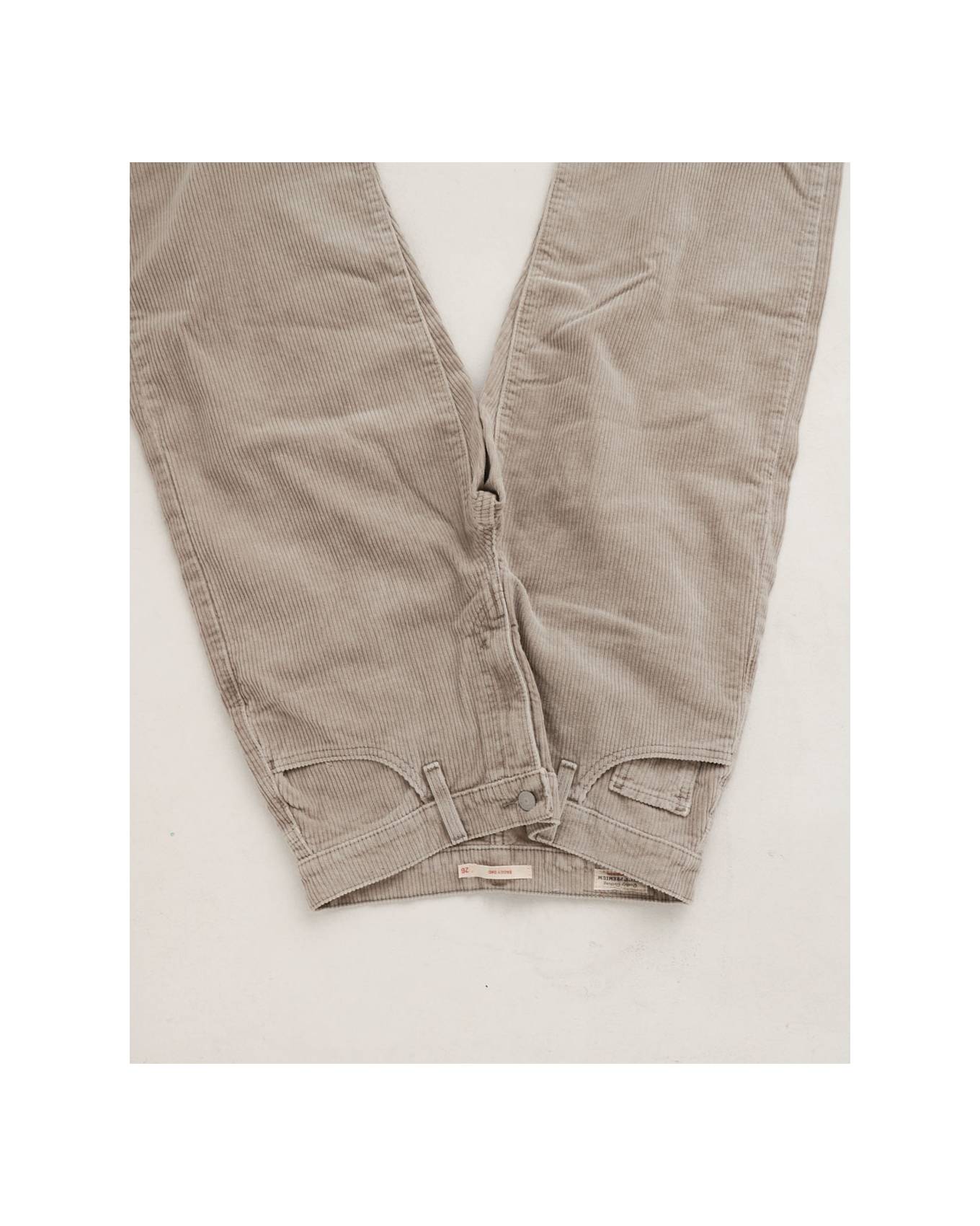 Flat lay of one of Luann's selected items - the Baggy Dad Corduroy Jeans in a light tan wash