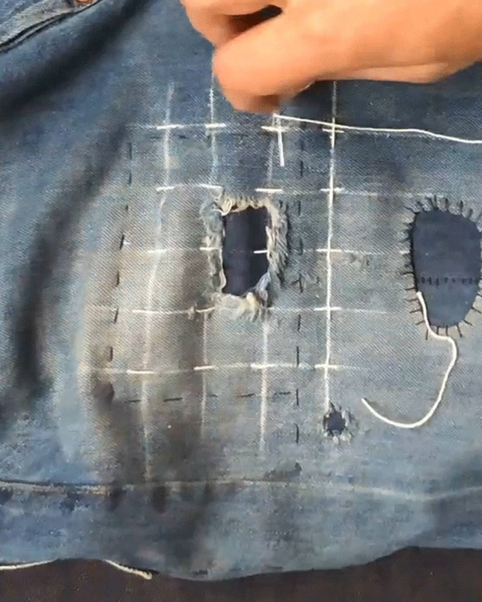 The best thread for mending your denim jeans
