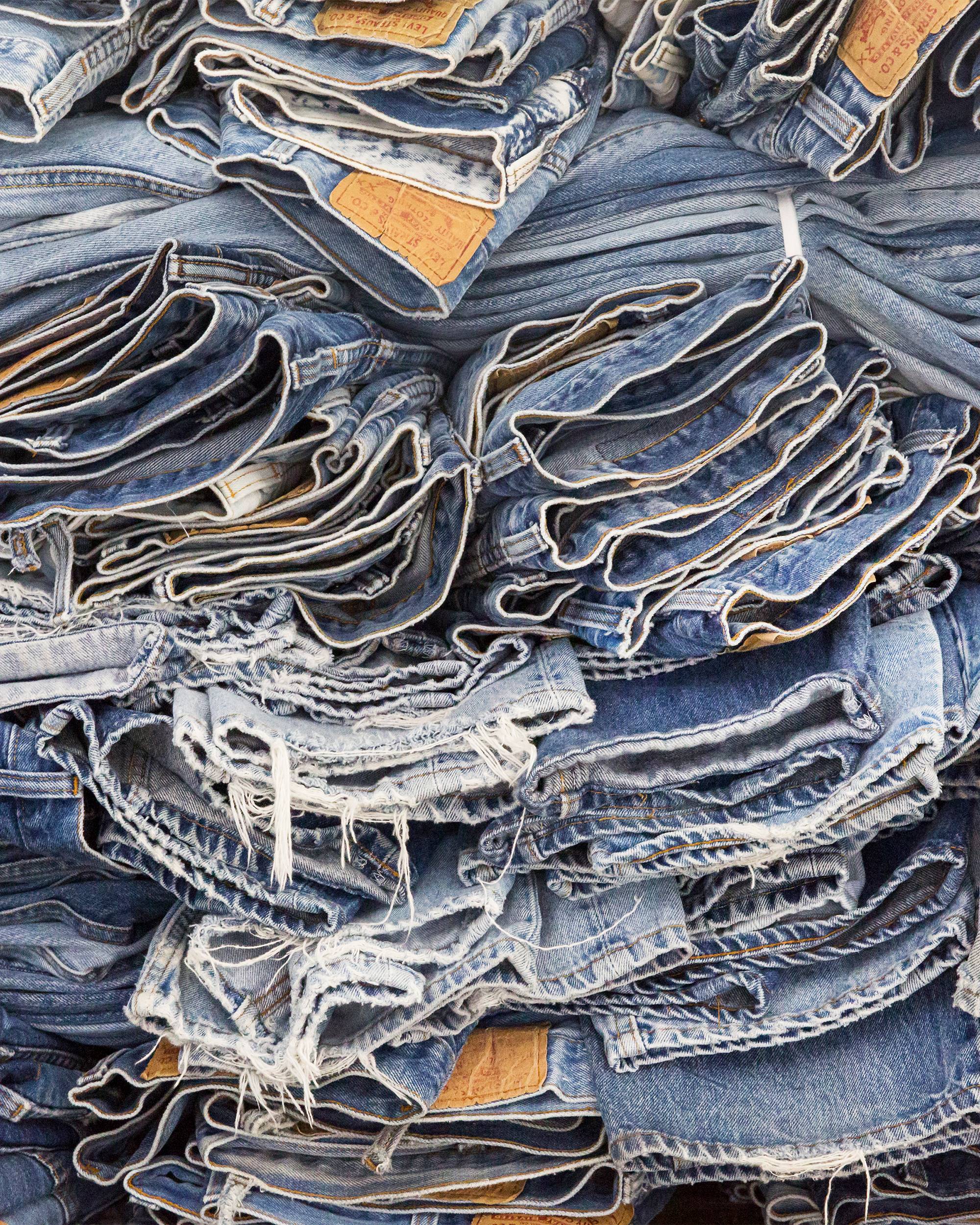 Bleached Denim Jeans - Ready-to-Wear