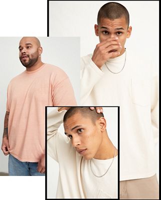 models in basic T-shirts