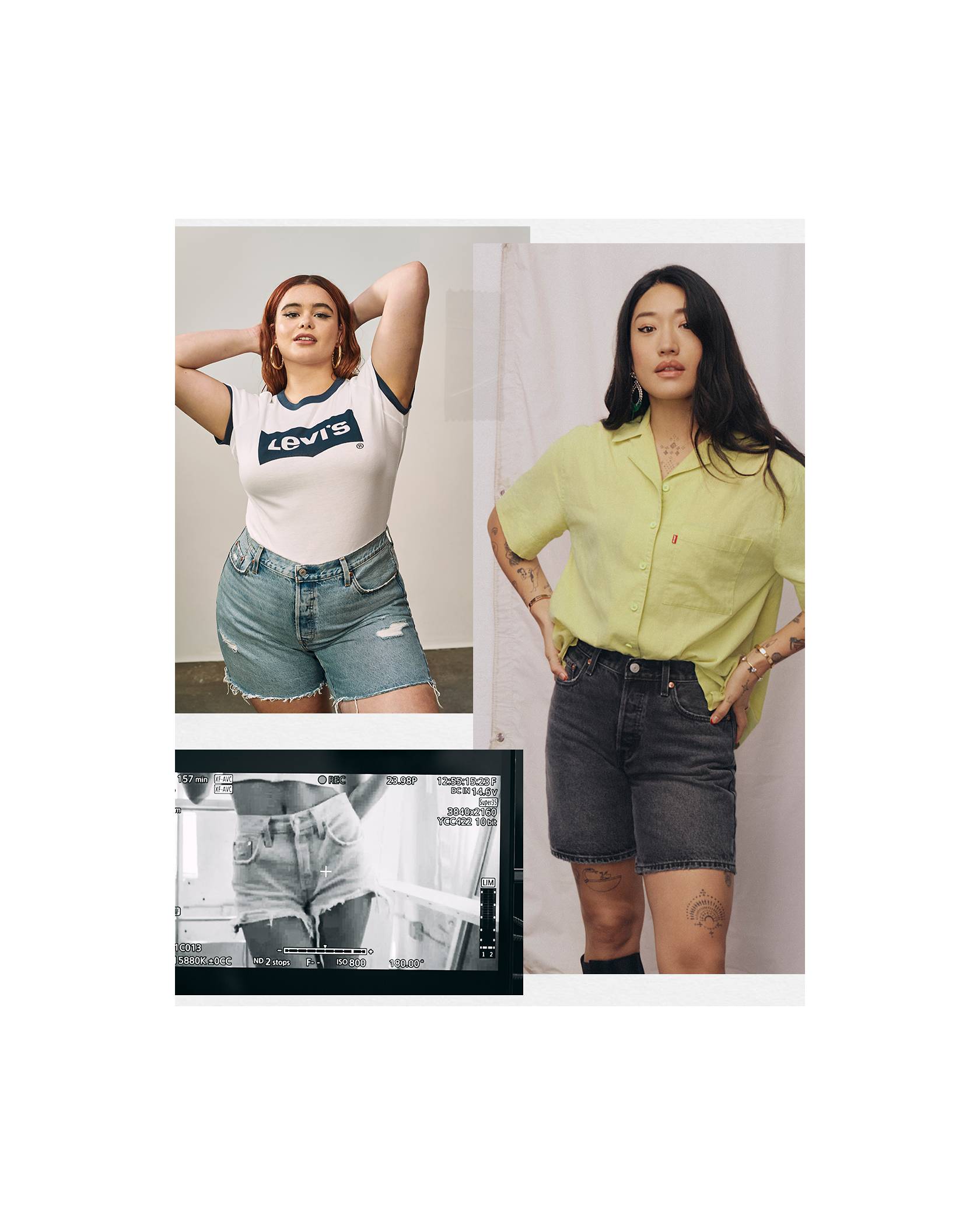 Levis 501® Jean shorts styled on Barbie Ferreira and Peggy Gou