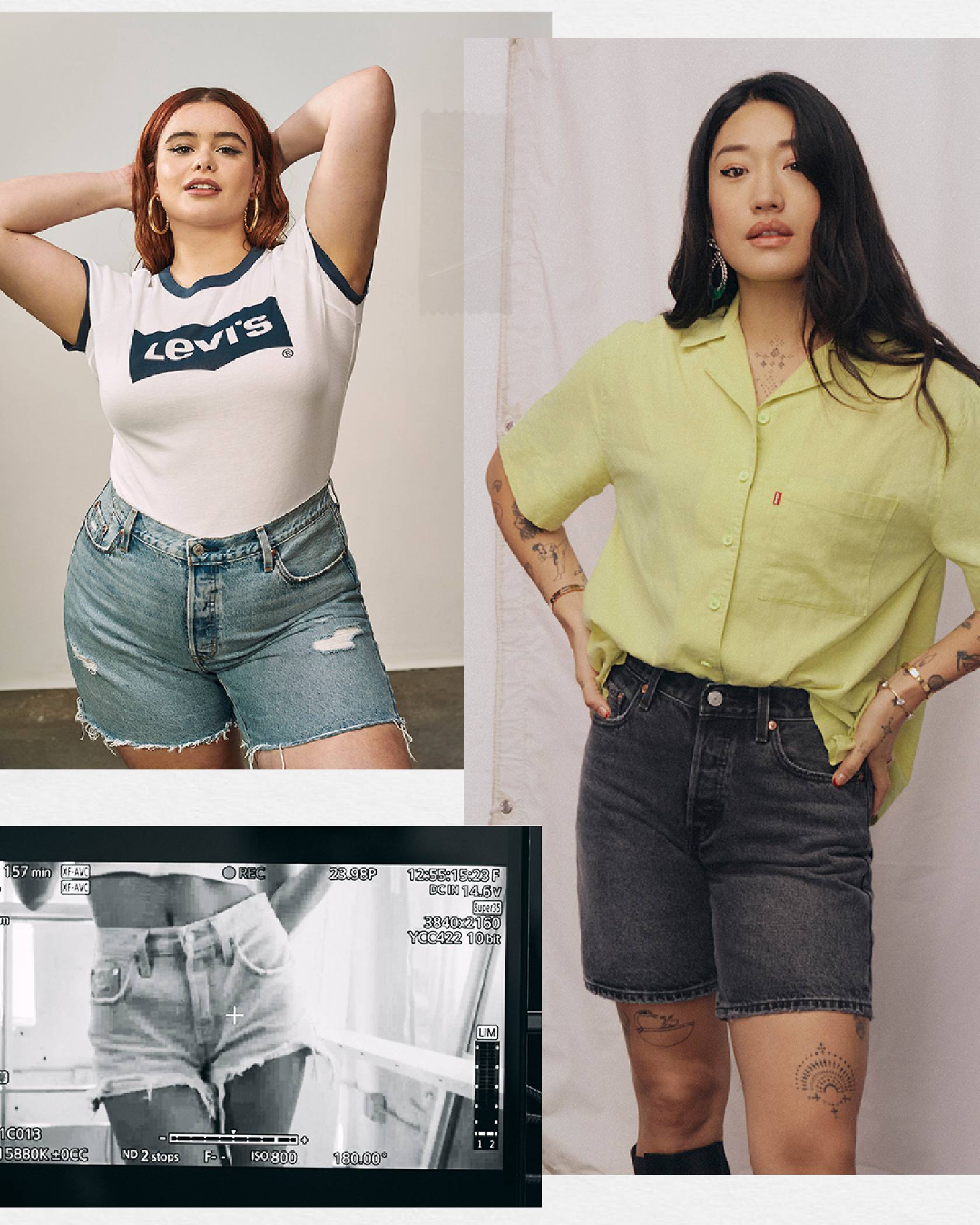 Levis 501® Jean shorts styled on Barbie Ferreira and Peggy Gou