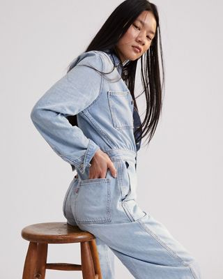 Model in women's iconic jumpsuit