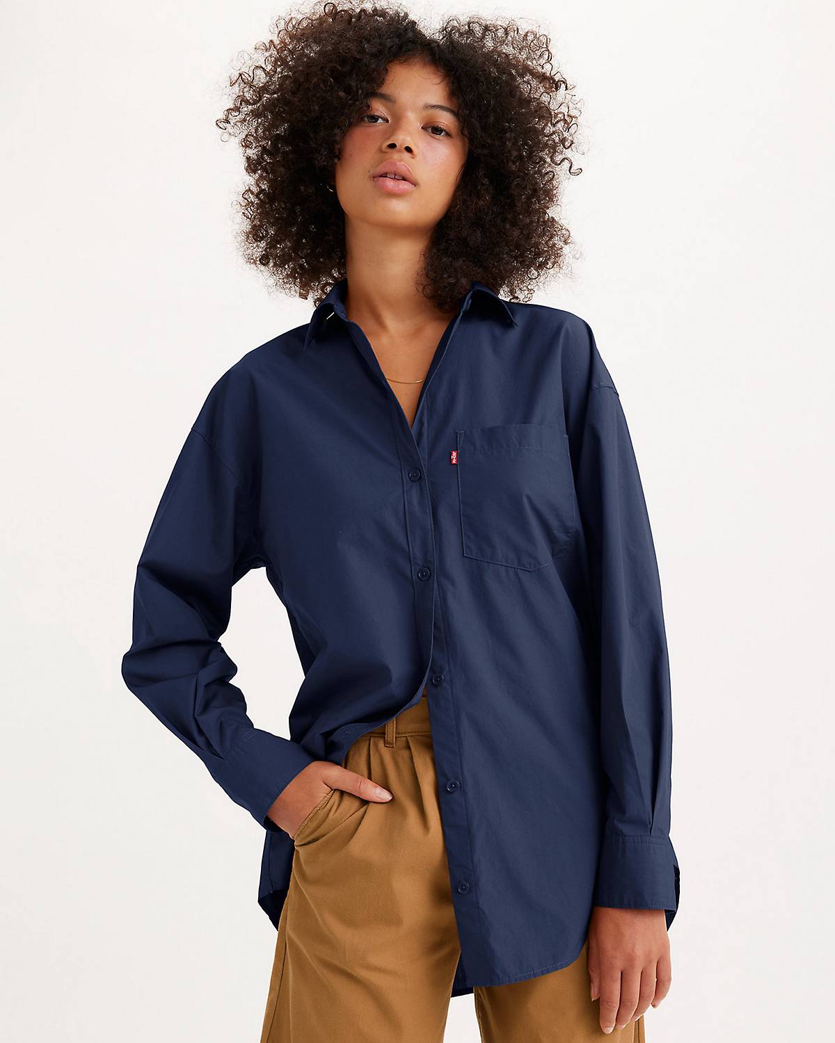 Monogram denim shirt could be your work day or chilling day outfit