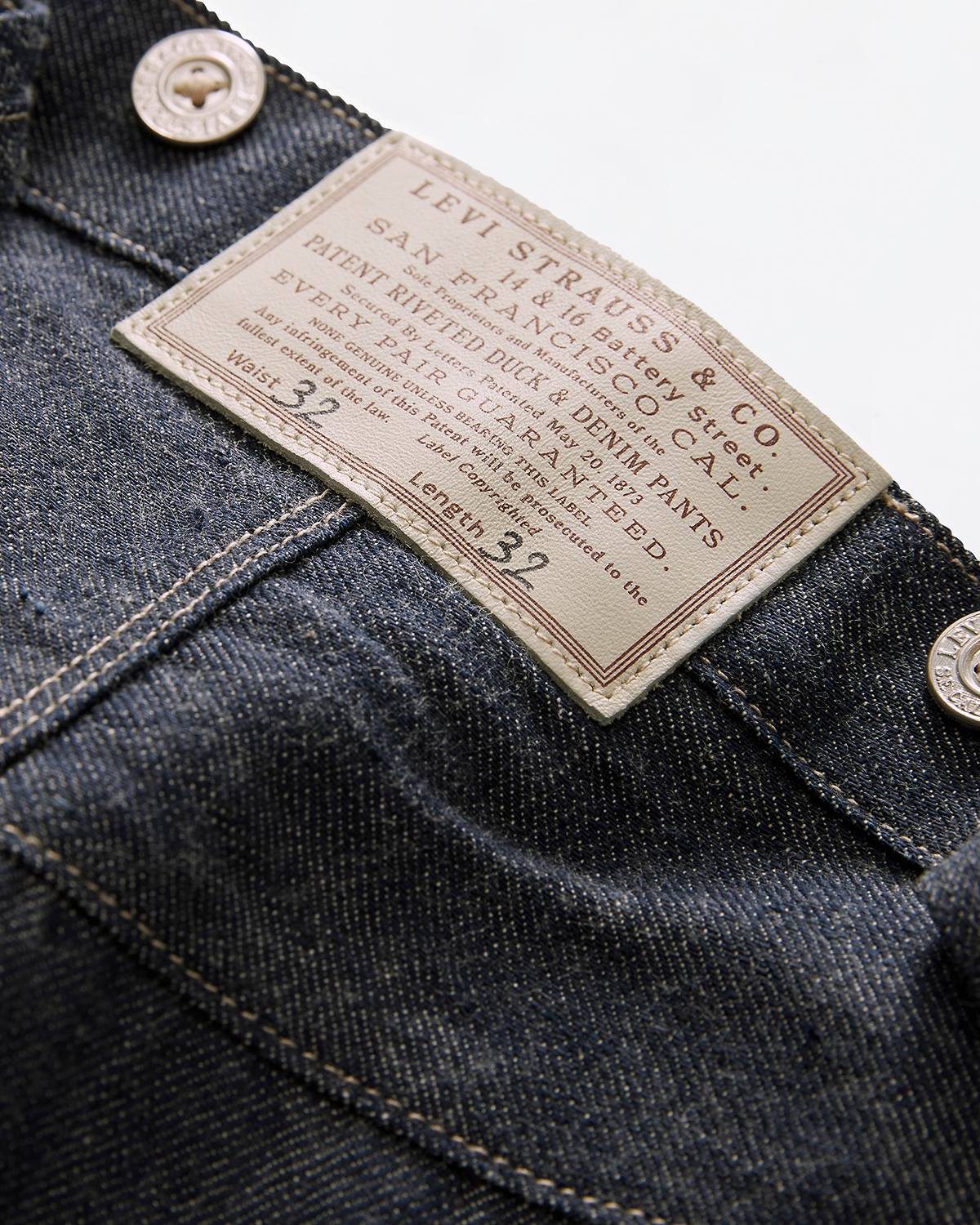 Closeup of Levi's Vintage Collection Jean