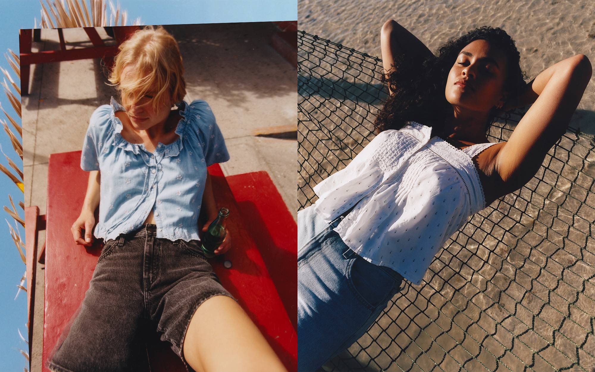 Image of models in Levi's tops.
