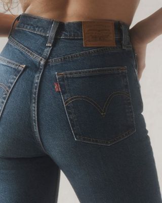 woman wearing denim outfits