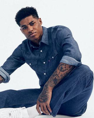 Three photos of Marcus Rashford