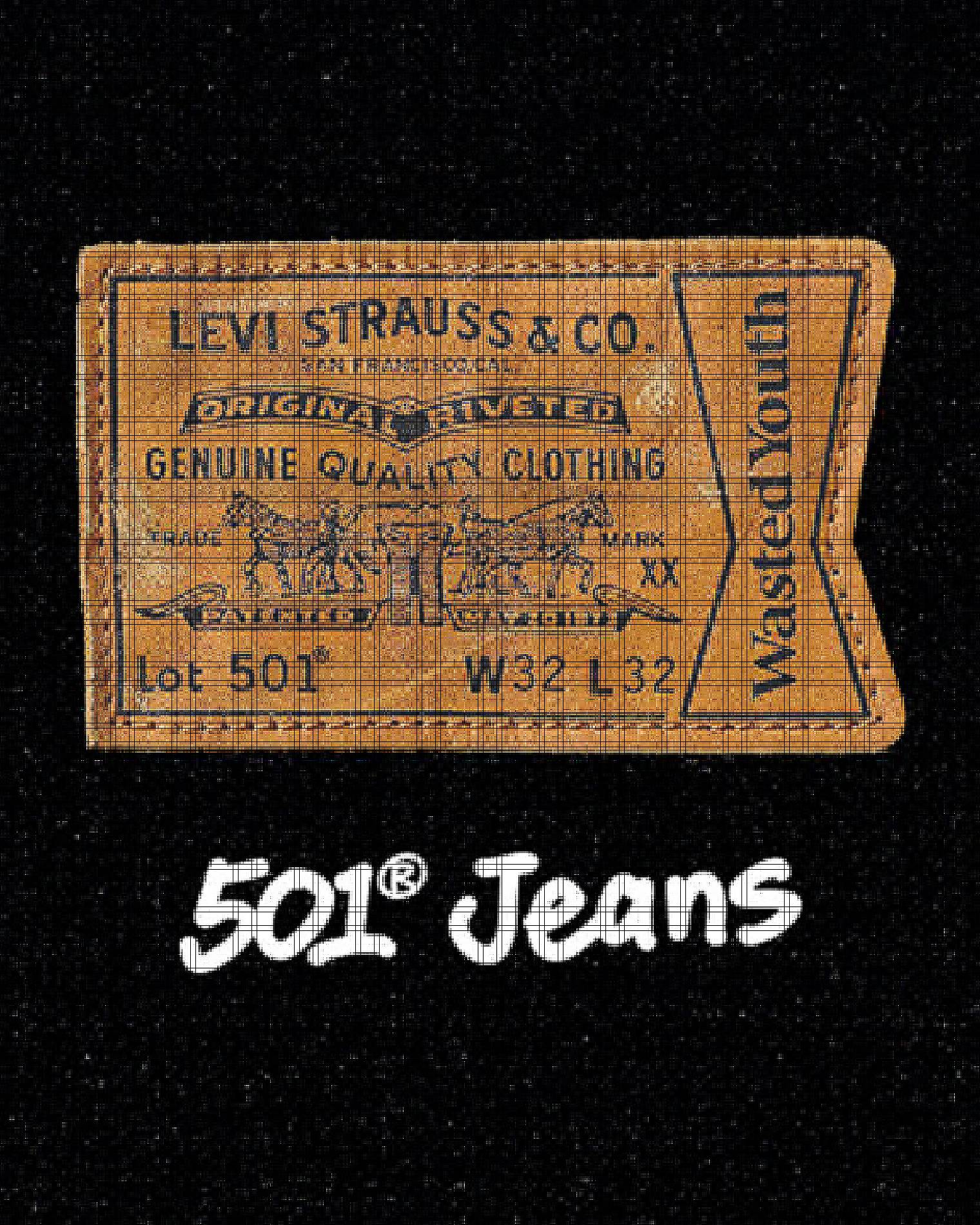 the Levi's x Wasted Youth collab jeans