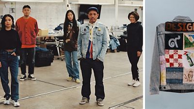 Custom trucker jackets for AAPI heritage month and people standing together