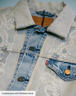 A customized trucker jacket