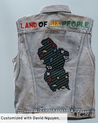A customized trucker jacket