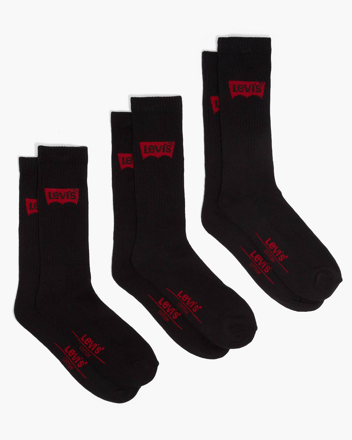 Set of 3 black Levi's socks.
