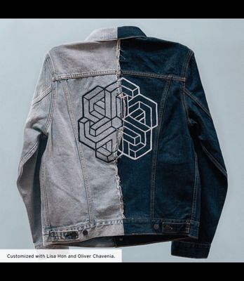 A customized trucker jacket