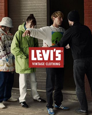 Levi's vintage clothing featuring acid house style