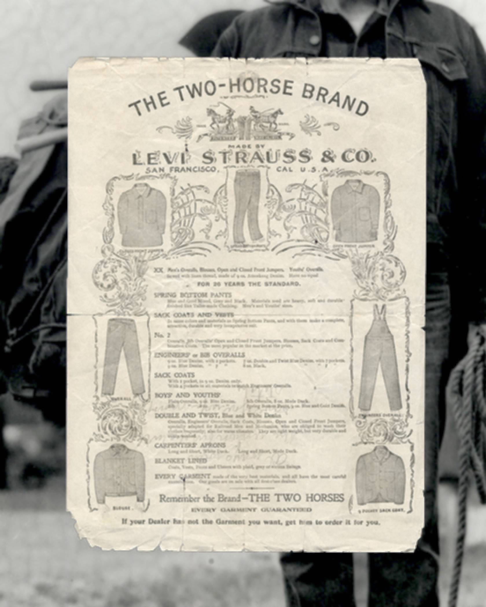 An old ad for Levi's