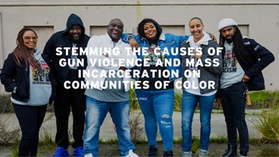 Quote overlaid on top of 6 people standing together.