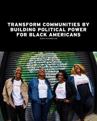 Quote overlaid on top of 4 people standing together.