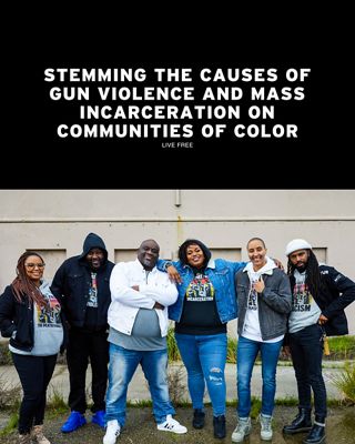 Quote overlaid on top of 6 people standing together.