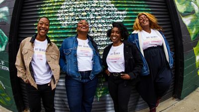 Group of people standing together.