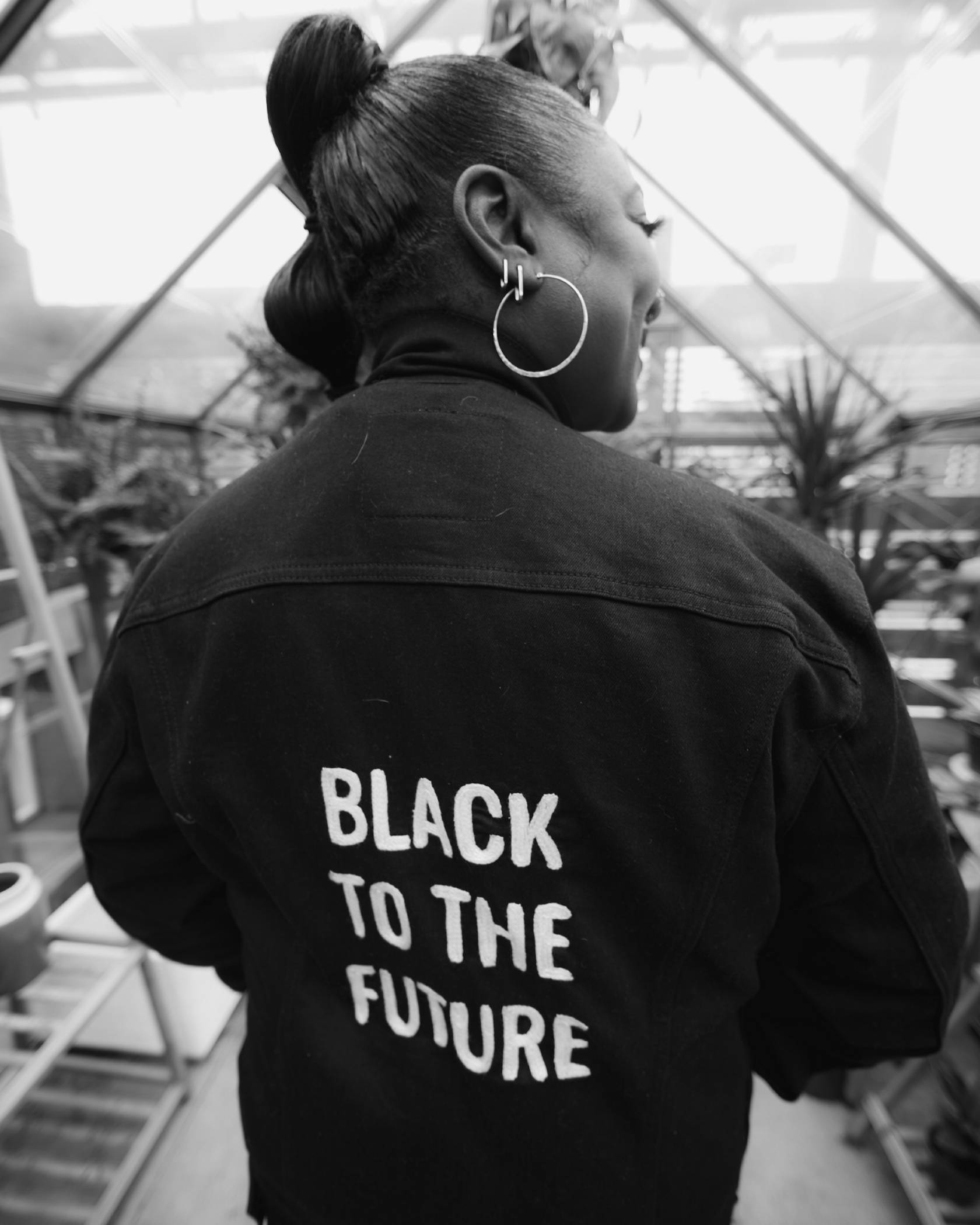 Black to the future jacket