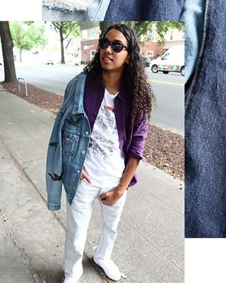 A man standing on the sidewalk