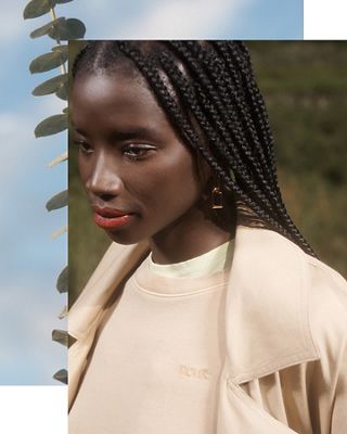 a Portrait shot of a model