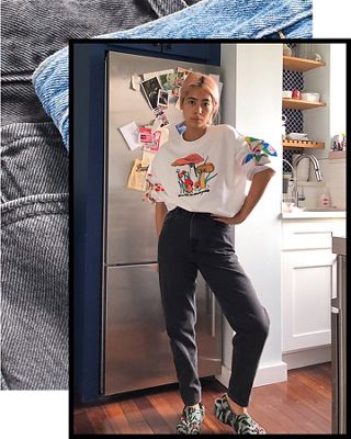 Michelle Li standing in her Kitchen