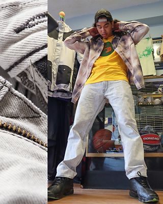 Skip Jones in a tie dye jacket