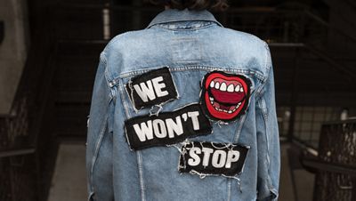 Levi's jacket with patches