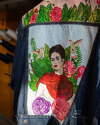 Image of a custom denim jacket.