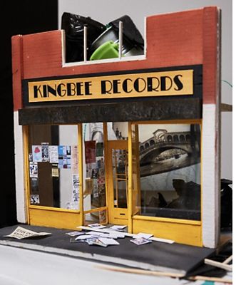 the miniature recored store front