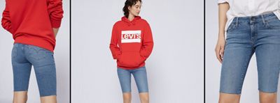 three images cut off shorts